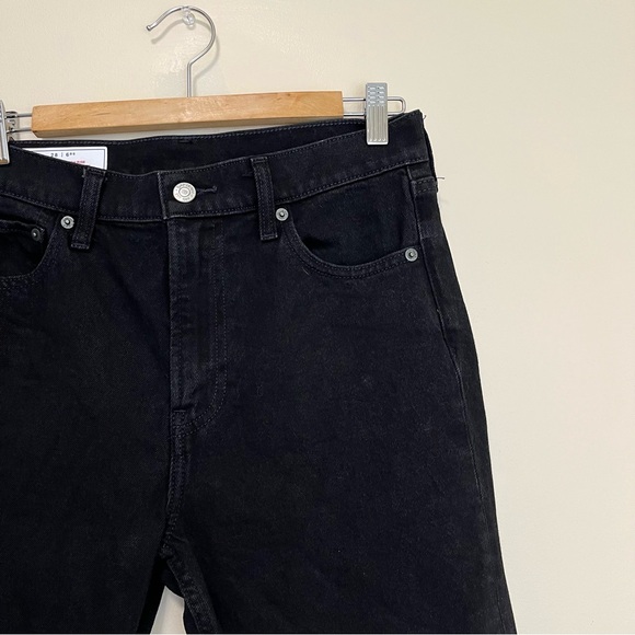 GAP High Rise 90’s Straight Jean - Black Denim - Picture 4 of 14